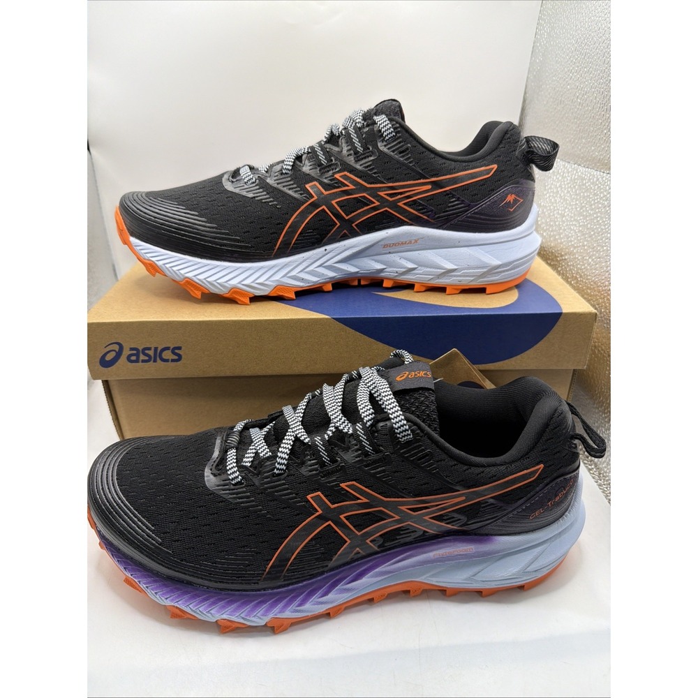 ASICS Women's Gel-Trabuco 10 Running Shoes Black/Nova Orange Size 9 NIB
